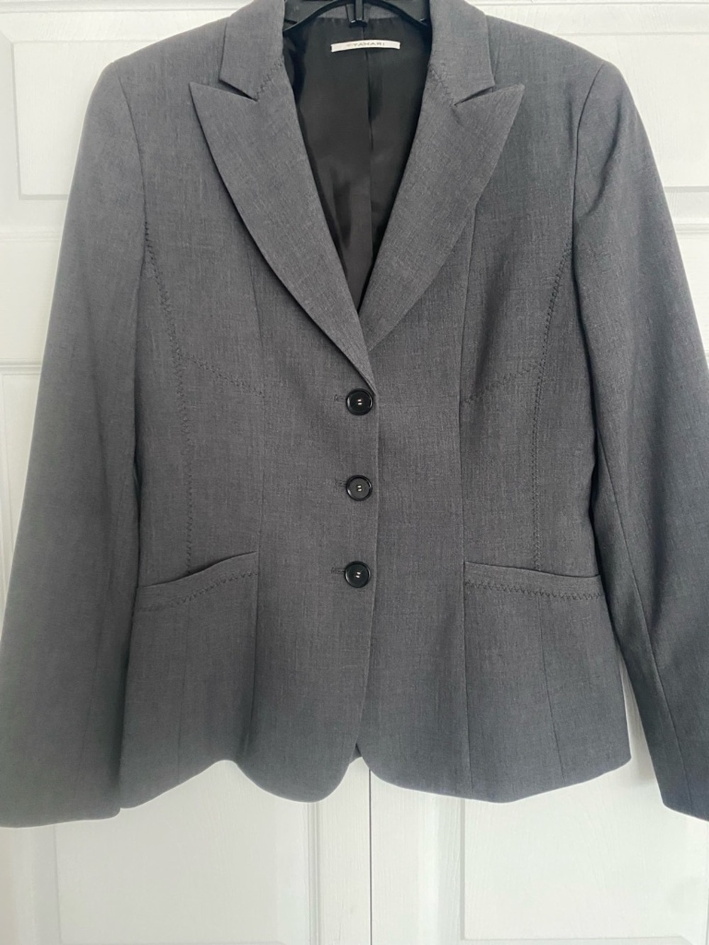 2 for $50 TAHARI Gray Tailored Blazer Jacket